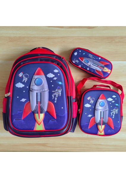 Yeni Üç Parçalı Okul Çantası (Yurt Dışından)