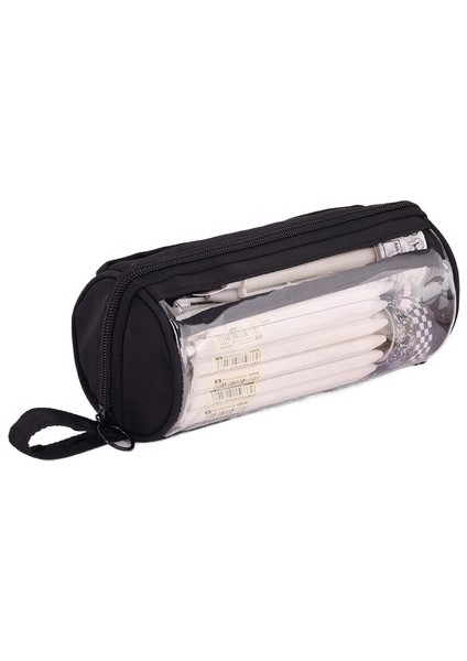 Silindir Şeffaf Kalem Çantası Çok Fonksiyonlu Ilkokul ve Ortaokul Öğrencileri Için Kalem Kutusu Büyük Kapasiteli Kırtasiye Kutusu (Yurt Dışından)