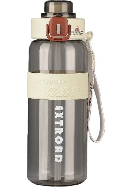 Spor Su Bardağı Plastik Su Bardağı Büyük Kapasiteli Pipetli Bardak Öğrenci Su Isıtıcısı (Yurt Dışından)