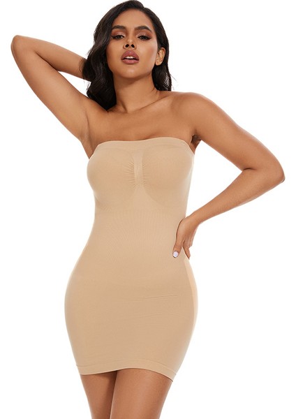 Kadın Vücut Şekillendirici Iç Çamaşırı Askı Sarılı Göğüs Germe Karın Şekillendirici Dikişsiz Elbise (Yurt Dışından) fırsatları