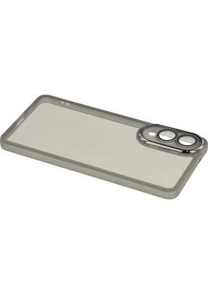 Samsung Galaxy S25 Edge Kılıf Elektrokaplama Kamera Çerçevesi Tpu Telefon Kılıfı-Şeffaf Siyah (Yurt Dışından) modelleri