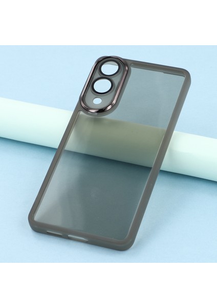 Samsung Galaxy S25 Edge Kılıf Elektrokaplama Kamera Çerçevesi Tpu Telefon Kılıfı-Şeffaf Siyah (Yurt Dışından) indirimleri