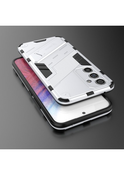Samsung Galaxy A54 5g Için Çizilmez Telefon Kılıfı, Düşmeye Karşı Sert Pc Yumuşak Tpu Hibrit Telefon Kılıfı Ayaklık-Beyaz (Yurt Dışından) indirimleri