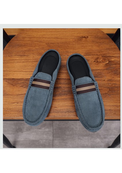 Loafer'lar Erkek Hafif Erkek Fasulye Ayakkabıları Erkek Bağcıksız Ayakkabı Erkekler Için Nefes Alabilen Rahat Yarım Fincan Terlik (Yurt Dışından) modelleri