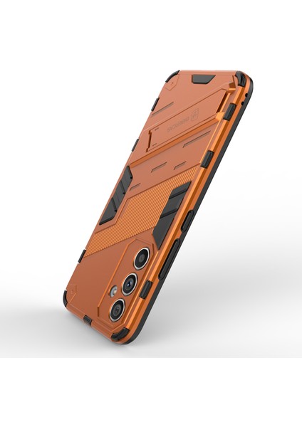 Samsung Galaxy A54 5g Için Çizilmez Telefon Kılıfı, Düşmeye Karşı Sert Pc Yumuşak Tpu Hibrit Telefon Kılıfı Kickstand-Turuncu (Yurt Dışından) modelleri