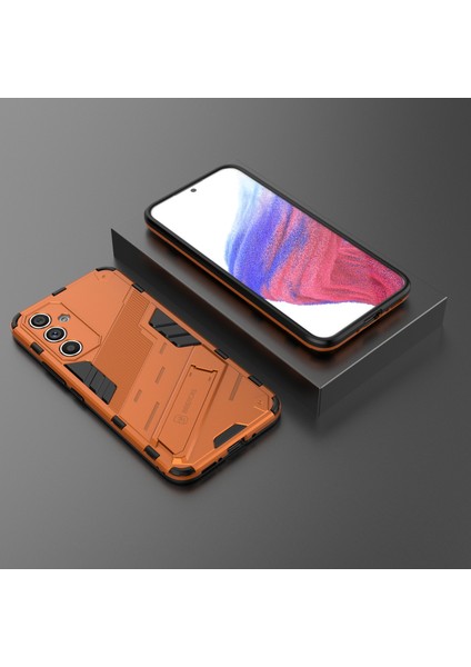 Samsung Galaxy A54 5g Için Çizilmez Telefon Kılıfı, Düşmeye Karşı Sert Pc Yumuşak Tpu Hibrit Telefon Kılıfı Kickstand-Turuncu (Yurt Dışından) fırsatları