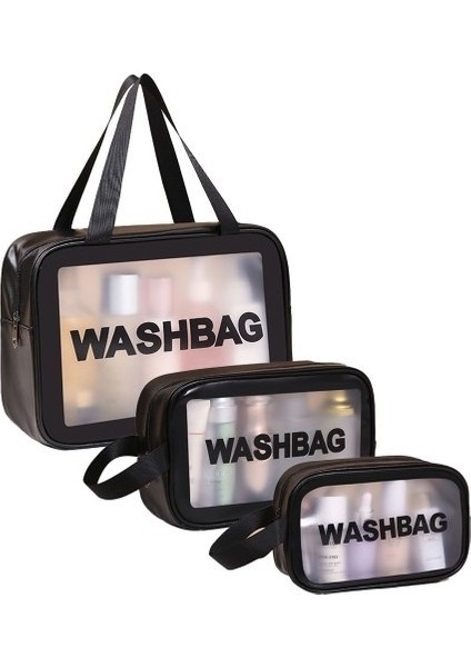 Tianzerunqisem Taşınabilir Pvc Su Geçirmez Kozmetik Çantası - Seyahat Makyaj Çantası (Yurt Dışından)