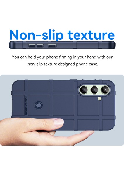 Samsung Galaxy S24 Fe Kılıf Izgara Tasarım Yumuşak Tpu Çizilmeye Dayanıklı Telefon Kılıfı-Mavi (Yurt Dışından) indirimleri