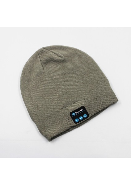 Yeni Moda Bluetooth Örgü Şapka Sonbahar ve Kış Sıcak Müzik Kulaklık Kapağı Stereo Tek Parça Termal Şapka (Yurt Dışından)