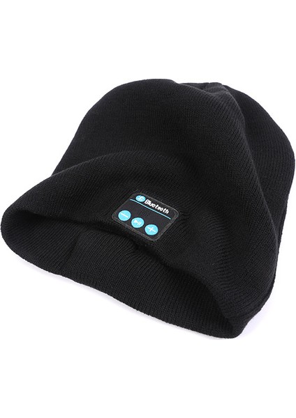 Yeni Moda Bluetooth Örgü Şapka Sonbahar ve Kış Sıcak Müzik Kulaklık Kapağı Stereo Tek Parça Termal Şapka (Yurt Dışından)