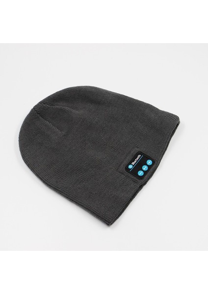 Yeni Moda Bluetooth Örgü Şapka Sonbahar ve Kış Sıcak Müzik Kulaklık Kapağı Stereo Tek Parça Termal Şapka (Yurt Dışından)