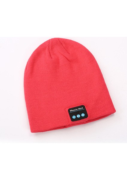 Yeni Moda Bluetooth Örgü Şapka Sonbahar ve Kış Sıcak Müzik Kulaklık Kapağı Stereo Tek Parça Termal Şapka (Yurt Dışından)