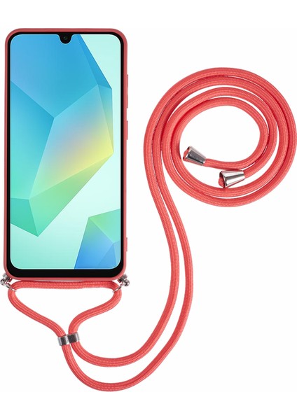 Samsung Galaxy A16 4g/5g Kılıf Esnek Tpu Fiber Astar Darbeye Dayanıklı Çapraz Askılı Telefon Kılıfı-Alıç Kırmızısı (Yurt Dışından) indirimleri