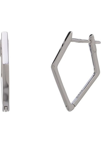 V Model-2 925 Ayar Gümüş Kadın Küpe (Yurt Dışından)