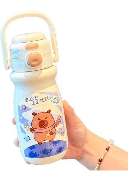 316 Çocuk Termos Bardağı Pipetli Su Bardağı Su Bardağı Su Isıtıcısı Termos (Yurt Dışından)