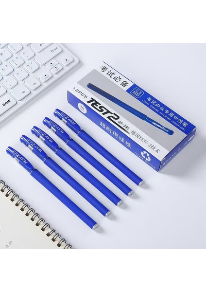 12 Adet Tükenmez Kalem Seti Mavi, Kırmızı Veya Siyah-0.5mm Çizgi Genişliği, Mat, Kaymaz Gövdeli (Yurt Dışından) indirimleri