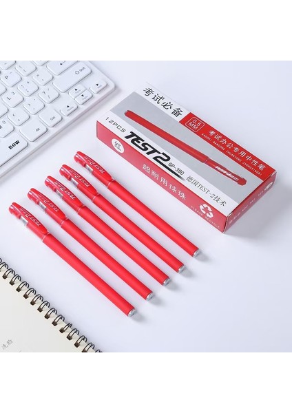 12 Adet Tükenmez Kalem Seti Mavi, Kırmızı Veya Siyah-0.5mm Çizgi Genişliği, Mat, Kaymaz Gövdeli (Yurt Dışından) indirimleri