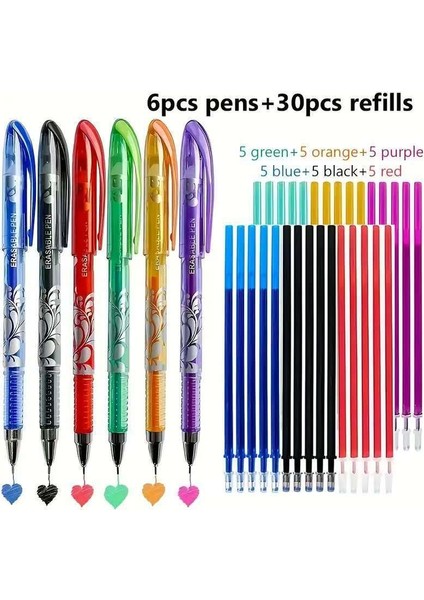 6 Renk Nötr Silinebilir Kalem, Işaretçi Kalem, Okul Ofis Malzemeleri Kırtasiye (Yurt Dışından) fiyatları