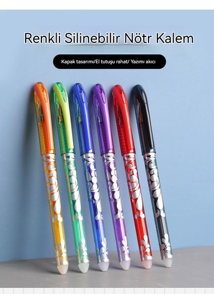6 Renk Nötr Silinebilir Kalem, Işaretçi Kalem, Okul Ofis Malzemeleri Kırtasiye (Yurt Dışından) fırsatları