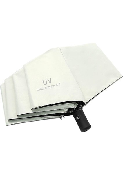 Uv8 Kemik Tam Otomatik Vinil Güneş Koruyucu Şemsiye Güneş Şemsiye Yağmur ve Güneşli Şemsiye (Yurt Dışından) fırsatları