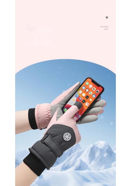 Kayak Elnleri Kış Erkek ve Kadın Açık Havada Sürme Soğuk Kaymaz Dokunmatik Ekran Elnleri Yastıklı ve Kalınlaştırılmış Sıcak Elnler (Yurt Dışından) fiyatları