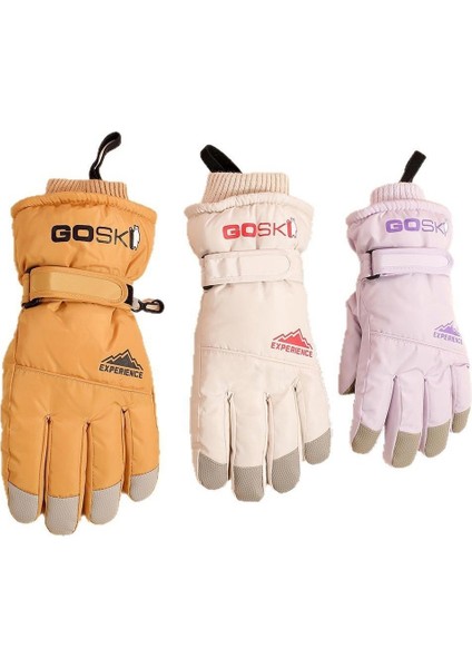 Kadın Kayak Elnleri Kış Açık Havada Sürme Soğuk Kaymaz Dokunmatik Ekran Elnleri Yastıklı ve Kalınlaştırılmış Sıcak Elnler (Yurt Dışından) fırsatları