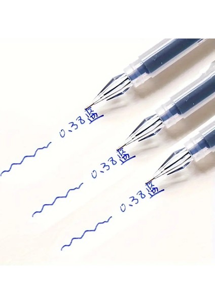 10 Adet Paket, 0.38MM, Hızlı Kuruyan Mürekkep, Siyah/mavi/kırmızı-Sınav ve Ofis Kullanımı Için Uygundur, Ince Uçlu Yazma Kalemi (Yurt Dışından)