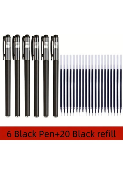 Okul ve Ofis Kırtasiye Için 26 Adet Tükenmez Kalem Seti (Siyah, Mavi ve Kırmızı) (Yurt Dışından)