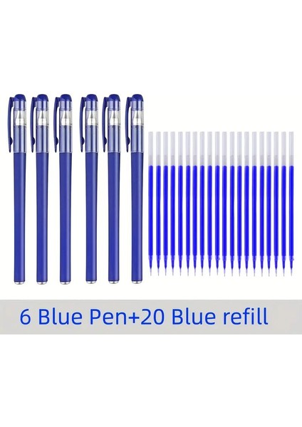 Okul ve Ofis Kırtasiye Için 26 Adet Tükenmez Kalem Seti (Siyah, Mavi ve Kırmızı) (Yurt Dışından)