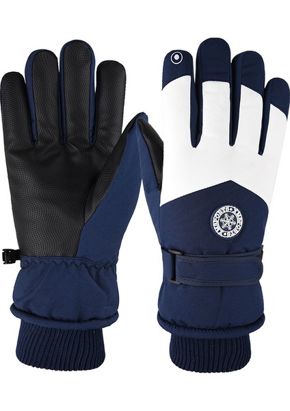 Kayak Elnleri Kış Erkek ve Kadın Açık Havada Sürme Soğuk Kaymaz Dokunmatik Ekran Elnleri Yastıklı ve Kalınlaştırılmış Sıcak Elnler (Yurt Dışından)