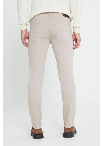 ALTINYILDIZ CLASSICS Erkek Taş 360 Derece Her Yöne Esneyen Rahat Slim Fit Dar Kesim Pantolon
