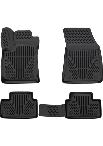 Renault Megane 4 Sedan (2016-...) İle Uyumlu - Araca Özel 3D Paspas