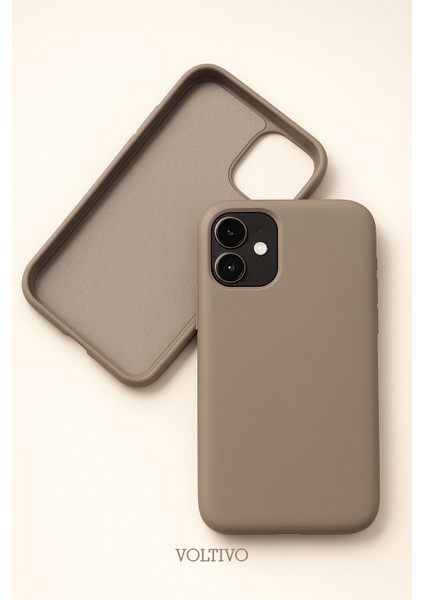 iPhone 12 / 12 Pro Uyumlu Içi Kadife Lansman Silikon Kılıf