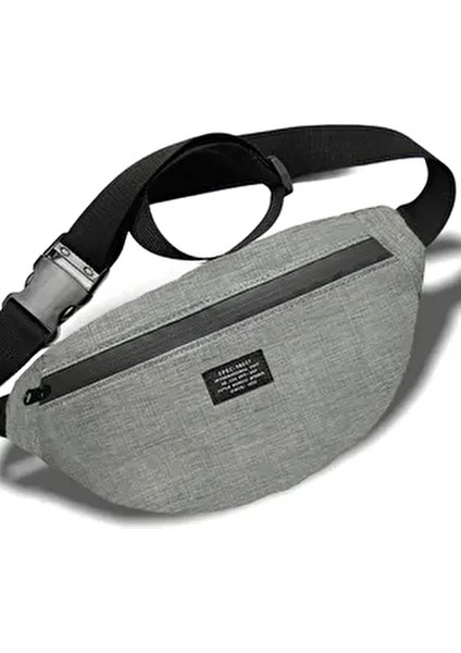 Gri 2 Bölmeli Bel ve Omuz Çantası Ergonomik Tasarım ile Şık Görünüm fiyatları