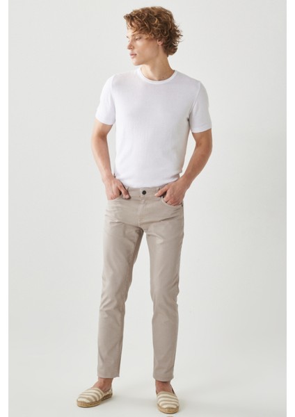 ALTINYILDIZ CLASSICS Erkek Taş 360 Derece Her Yöne Esneyen Slim Fit Dar Kesim Pamuklu Rahat Pantolon modelleri