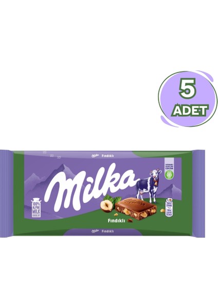 Fındıklı Tablet Çikolata 80 Grx 5 Adet