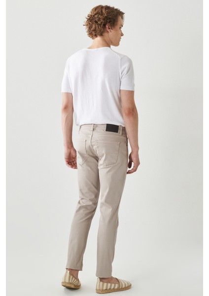 ALTINYILDIZ CLASSICS Erkek Taş 360 Derece Her Yöne Esneyen Slim Fit Dar Kesim Pamuklu Rahat Pantolon
