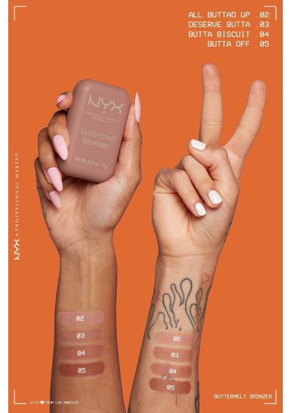 Buttermelt Kremsi Pudra Bronzer 5 g – 12 Saat Kalıcı, Sıcak Bronz Ton, Doğal Bitiriş, SPF’siz, Tüm Cilt Tiplerine Uygun