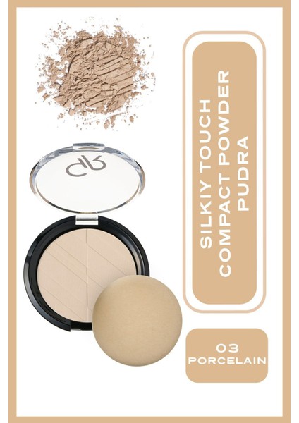 Silky Touch Compact Powder No: 03 Porcelain - Sıkıştırılmış Pudra - 8691190115036 fiyatları