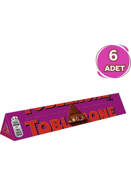 Fruit & Nut Meyveli ve Fındıklı Tablet Çikolata 100 gr - 6 Adet