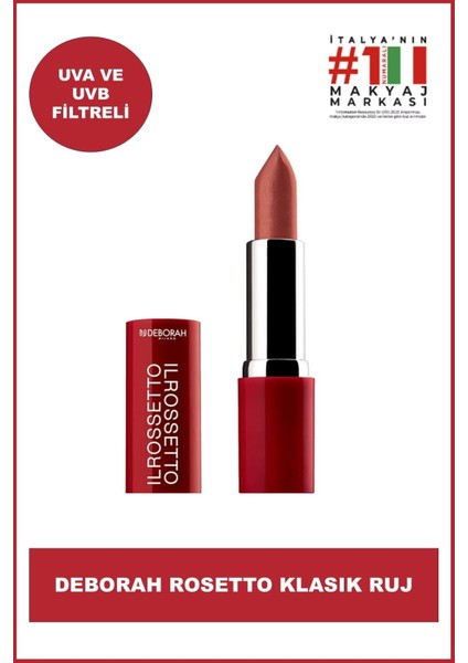 Il Rossetto Classic Pembe Stick Ruj 4 g – Parlak, Nemlendirici, Vitamin A C E İçerikli, UV Korumalı fiyatları