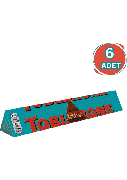 Çıtır Badem Çikolata 100 Gr x 6 Adet