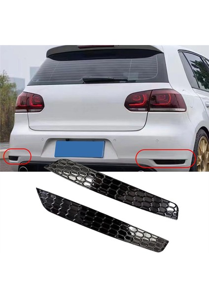 Çift Petek Kuyruk Arka Sis Lambası Kapağı Trim Şekillendirme (Yurt Dışından)