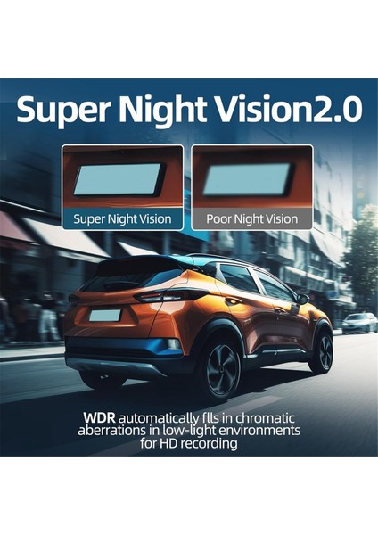 1080P Araba Gösterge Paneli Kamerası Ön 1.47IN IPS Ekran Mini Araba Kamerası (Yurt Dışından) indirimleri