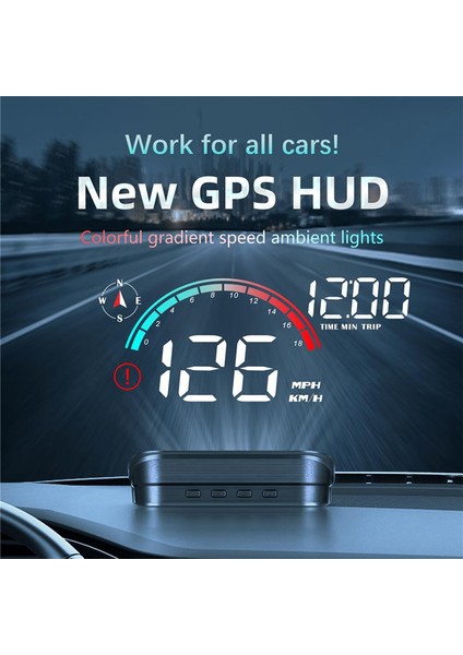 M22 Araba Gps Hud -Up Ekran Obd Hızölçer Pusula (Yurt Dışından) modelleri
