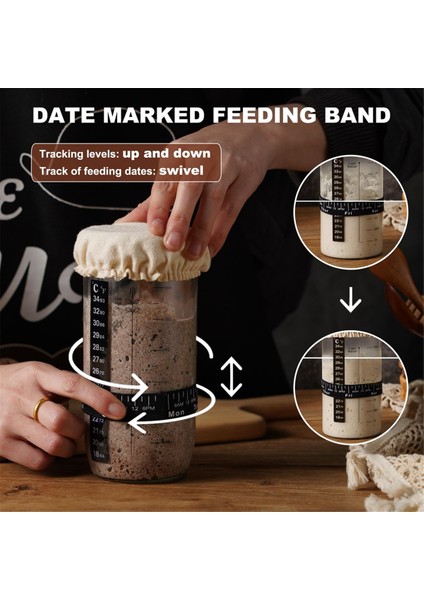 Kavanozlar Için Ekşi Maya Kiti, 3-4 Inç Çapındaki Kavanozlara Uygun (Yurt Dışından) fırsatları