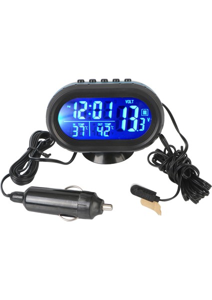 Iç Aksesuarlar 3'ü 1 Arada Araba Voltmetre Termometre Saat 12V24V (Yurt Dışından) fiyatları