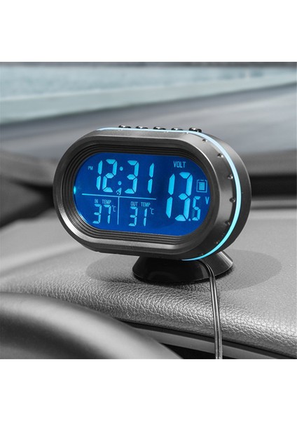 Iç Aksesuarlar 3'ü 1 Arada Araba Voltmetre Termometre Saat 12V24V (Yurt Dışından) modelleri