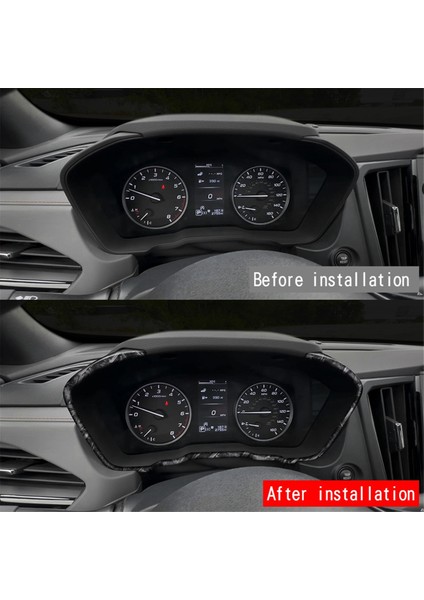 Araba LCD Gösterge Ekranı Trim Çerçeve Dövme Desen Lhd (Yurt Dışından)