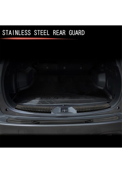 Araba Paslanmaz Çelik Bagaj Koruma Plakası Döşeme Siyah (Yurt Dışından) indirimleri